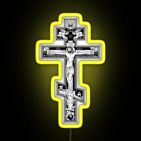 Orthodox Cross RGB Neon Sign