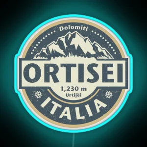 Ortisei Italy RGB Neon Sign