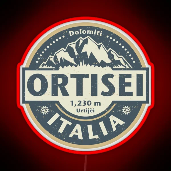 Ortisei Italy RGB Neon Sign