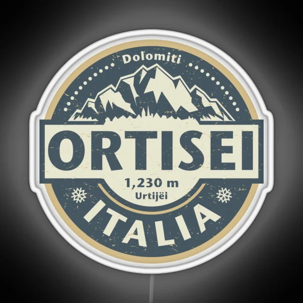 Ortisei Italy RGB Neon Sign