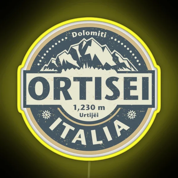 Ortisei Italy RGB Neon Sign