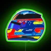 Oscar Piastri's 2024 Formula One Racing Team Colorful Neon Sign