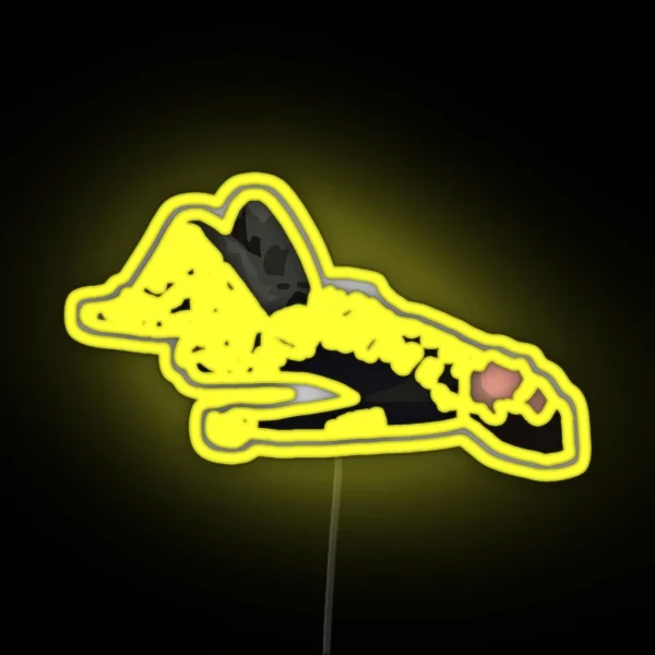 Oscar Piastri Lying Down RGB Neon Sign