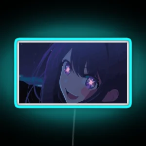 Oshi No Ko At Night Anime Draw RGB Neon Sign