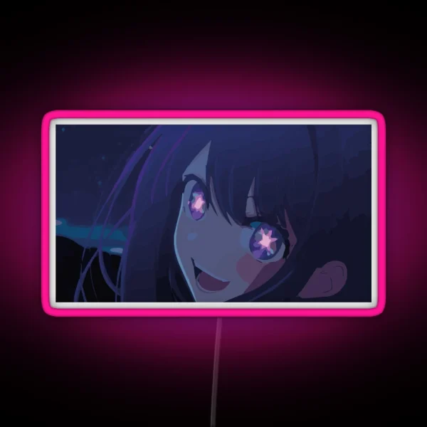 Oshi No Ko At Night Anime Draw RGB Neon Sign