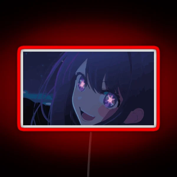 Oshi No Ko At Night Anime Draw RGB Neon Sign