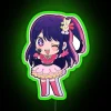 Neon Oshi Sign with RGB Colors for K-Pop Fan Decorations