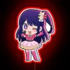 RGB Neon Sign Featuring Anime Idol Character Ai Hoshino's Iconic Logo