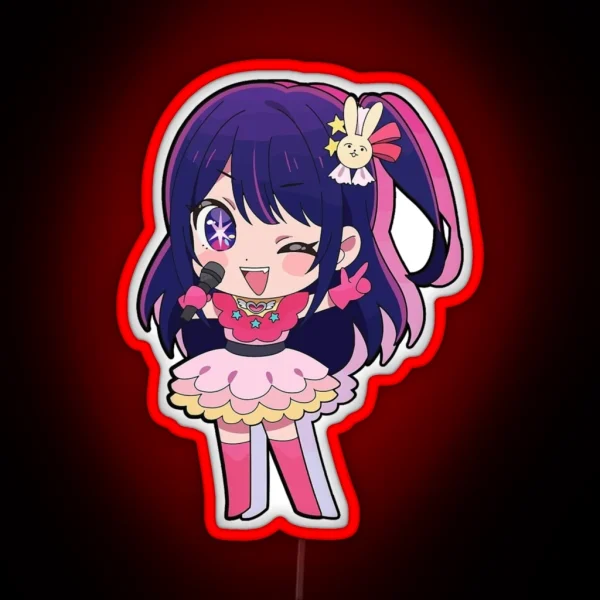 Oshi No Ko My Favorite Idol Child Ai Hoshino RGB Neon Sign
