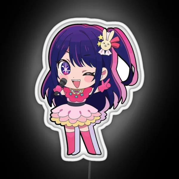 Oshi No Ko My Favorite Idol Child Ai Hoshino RGB Neon Sign