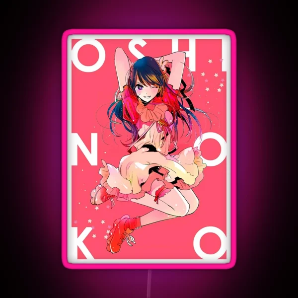 OSHI NO KO RGB Neon Sign