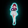 Japanese Oshi No Ko character RGB illuminated neon light decoration.