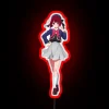 Vibrant 'Oshi No Ko' Neon Sign with Color-Changing RGB Effect