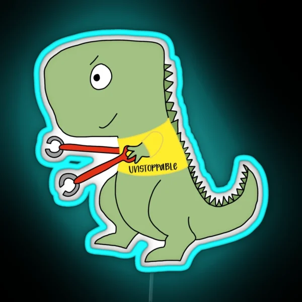 OT Rex RGB Neon Sign