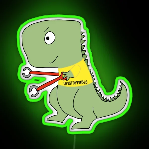 OT Rex RGB Neon Sign