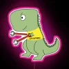 Add a touch of dino-mite lighting with this unique sign.
