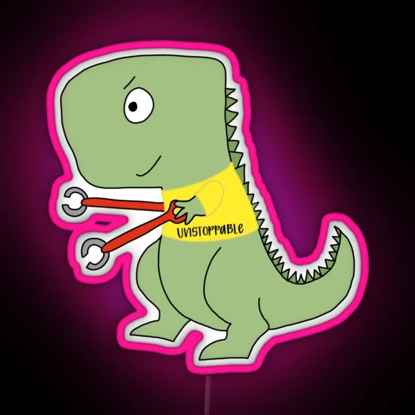 OT Rex RGB Neon Sign