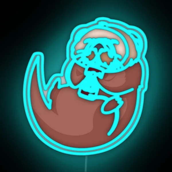 Otter Dr Pepper RGB Neon Sign