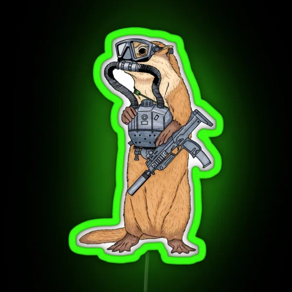 Otter Ops RGB Neon Sign