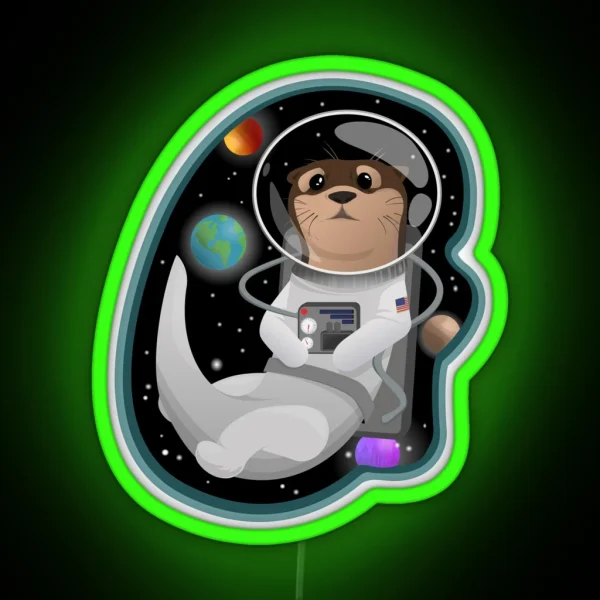 Otter Space RGB Neon Sign