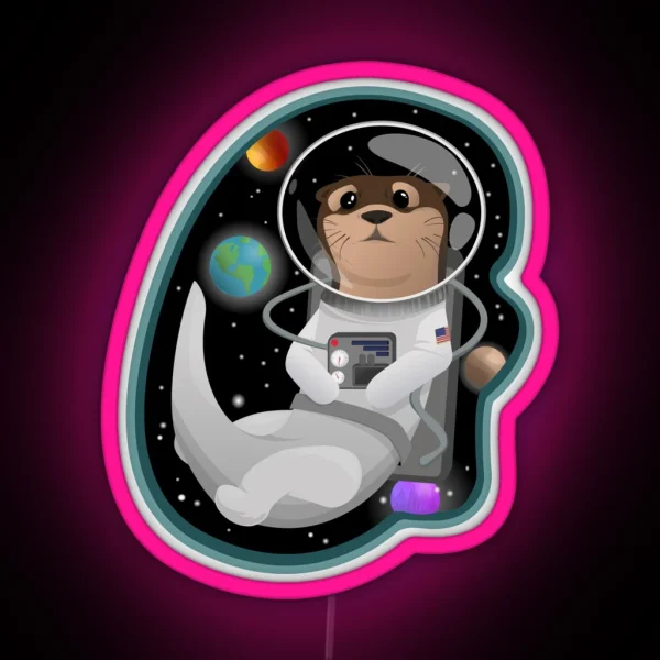 Otter Space RGB Neon Sign