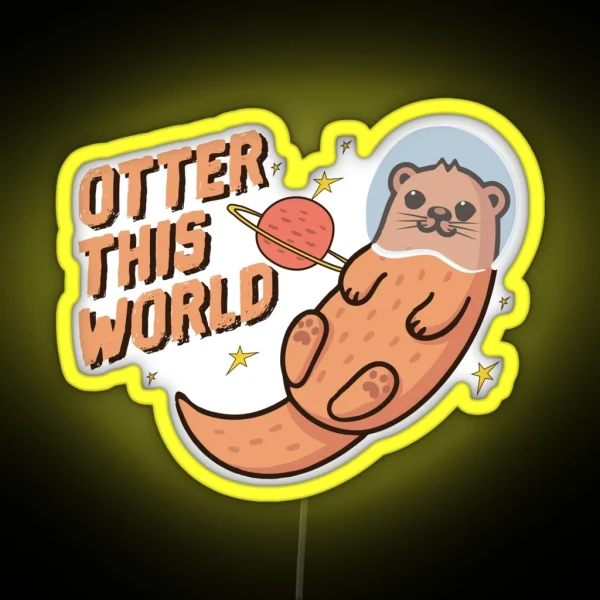 Otter This World RGB Neon Sign