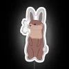 Vibrant LED Bunny Sign with Color-Changing RGB Neon Lighting Effect