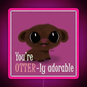 Otterly Adorable RGB Neon Sign