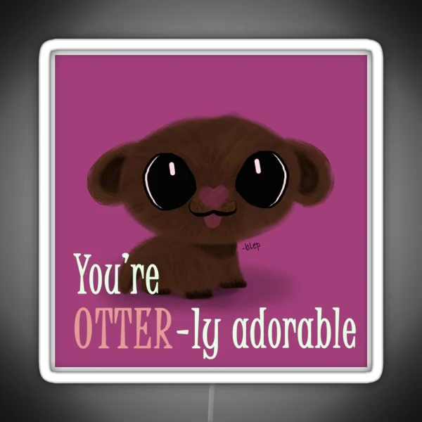 Otterly Adorable RGB Neon Sign