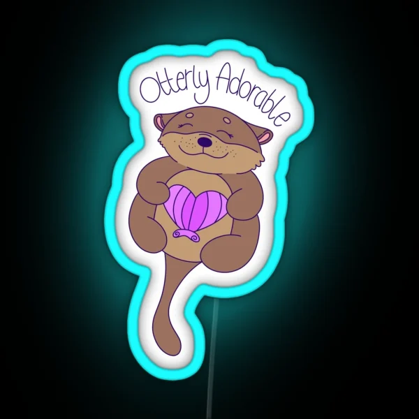 Otterly Adorable RGB Neon Sign