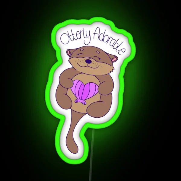 Otterly Adorable RGB Neon Sign