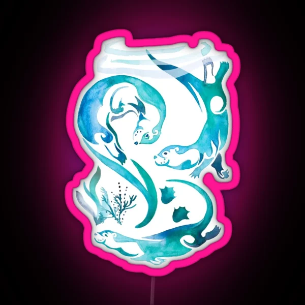 Otterly Adorable RGB Neon Sign