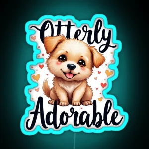 Otterly Adorable RGB Neon Sign