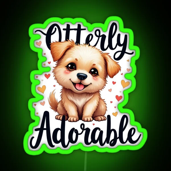 Otterly Adorable RGB Neon Sign