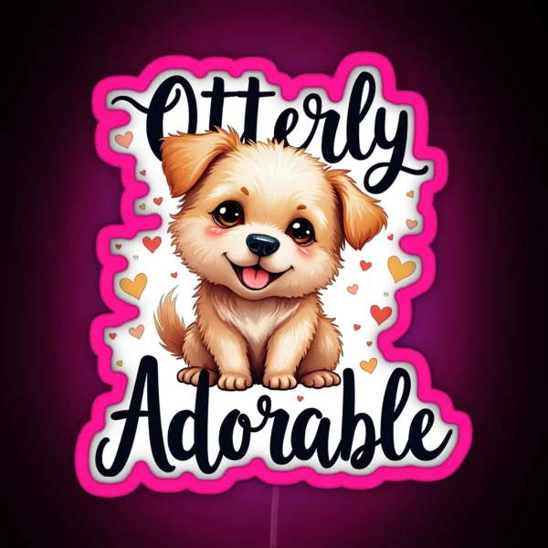 Otterly Adorable RGB Neon Sign