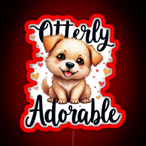 Otterly Adorable RGB Neon Sign