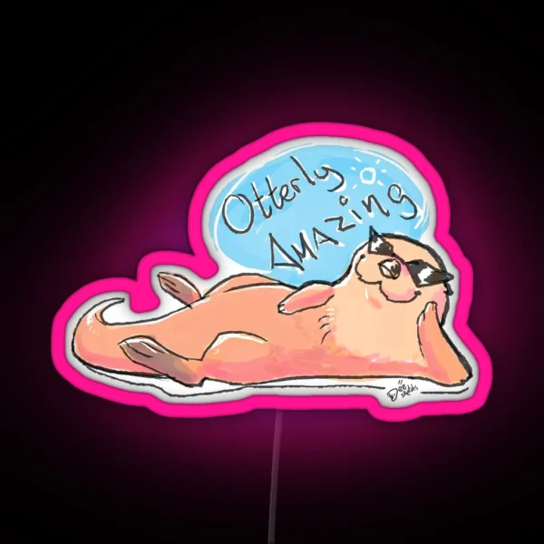 Otterly Amazing RGB Neon Sign