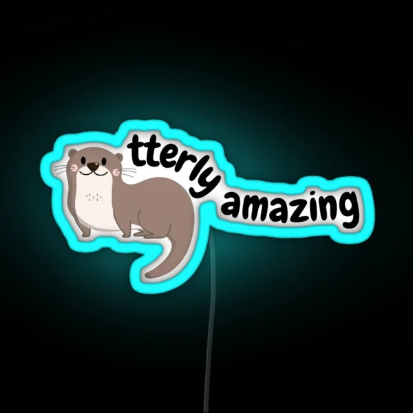Otterly Amazing RGB Neon Sign