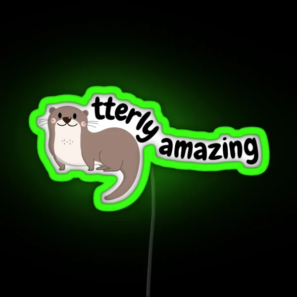 Otterly Amazing RGB Neon Sign