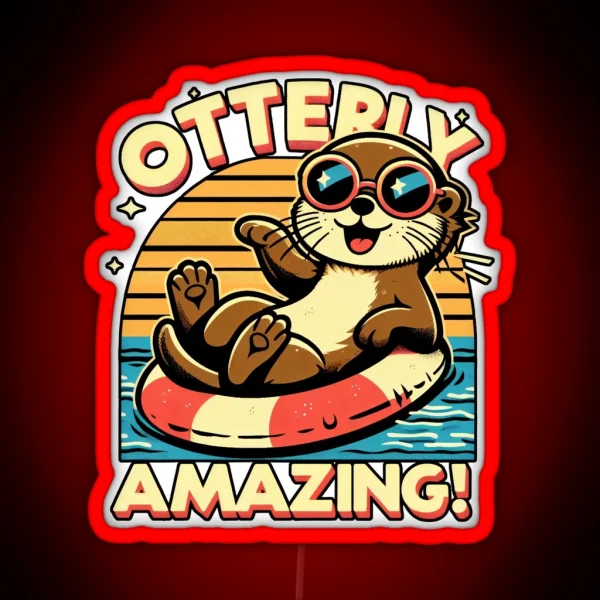 Otterly Amazing RGB Neon Sign