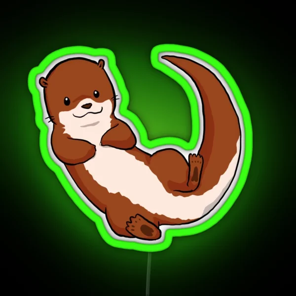 Otterly Awesome RGB Neon Sign