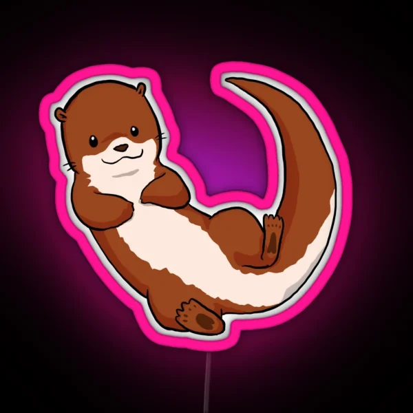 Otterly Awesome RGB Neon Sign