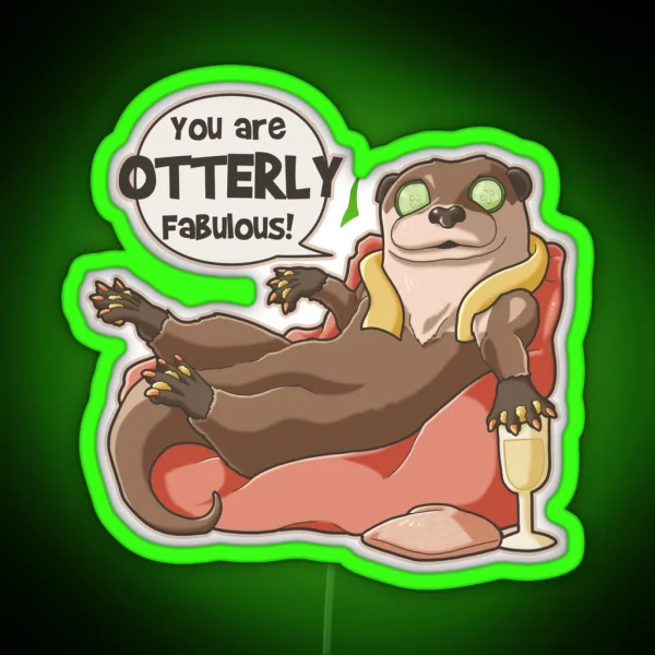 Otterly Fabulous RGB Neon Sign