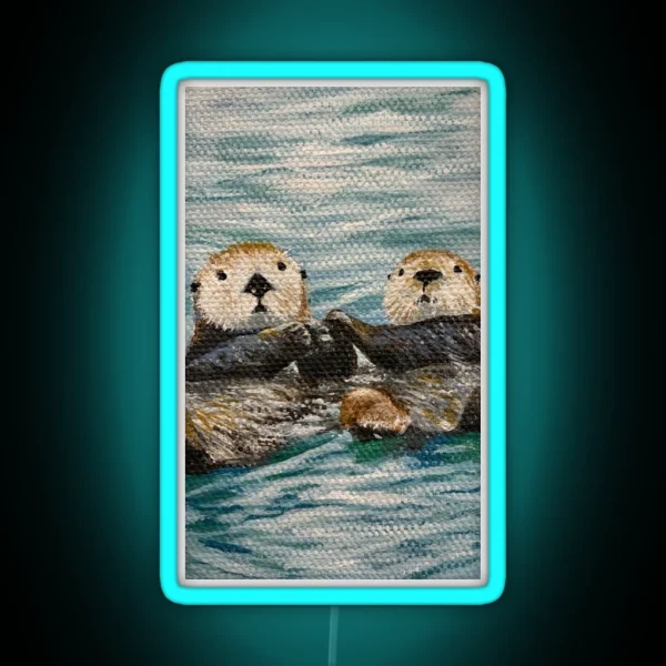 Otterly In Love RGB Neon Sign