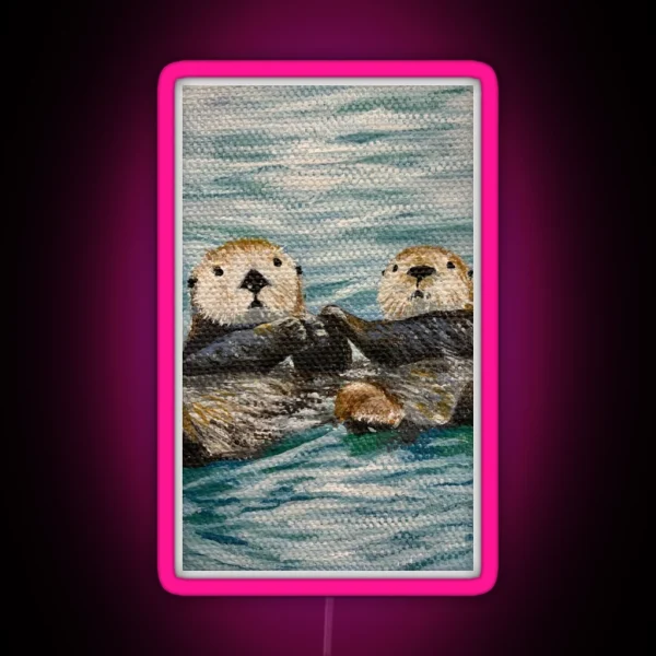 Otterly In Love RGB Neon Sign