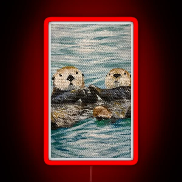 Otterly In Love RGB Neon Sign