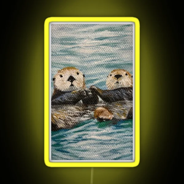 Otterly In Love RGB Neon Sign