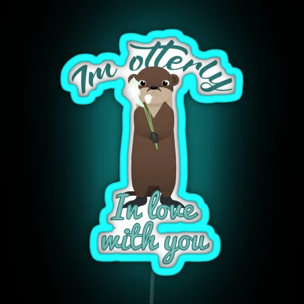 Otterly In Love RGB Neon Sign