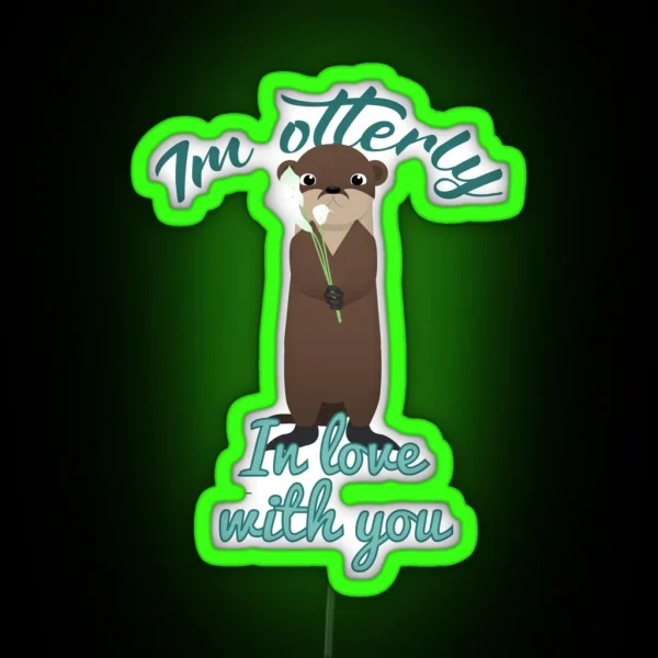 Otterly In Love RGB Neon Sign
