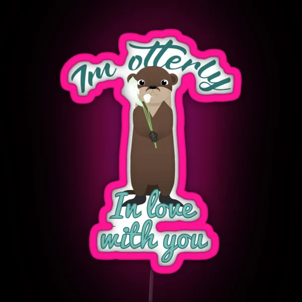 Otterly In Love RGB Neon Sign